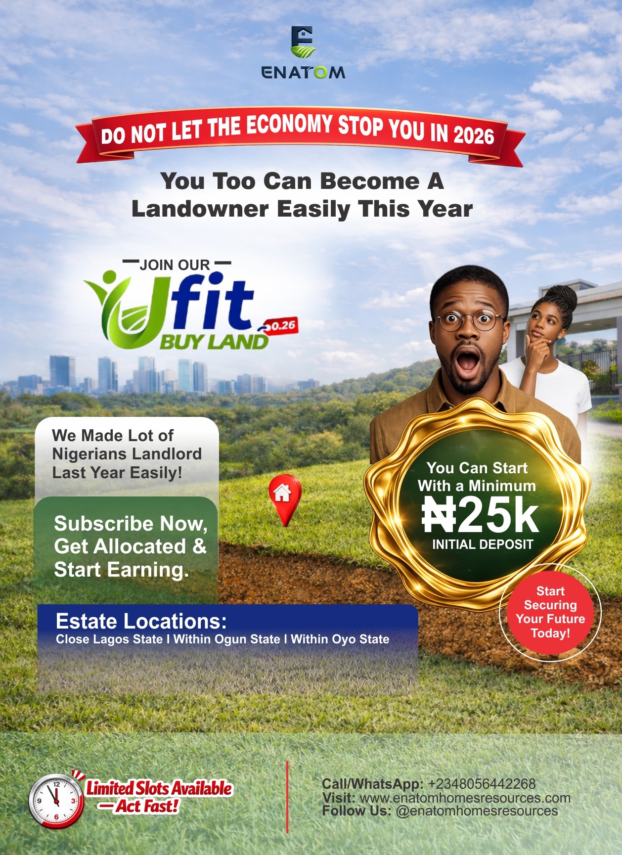 Enatom Homes Ltd Launches UFITBUYLAND 2026 to Expand Access to Land Ownership